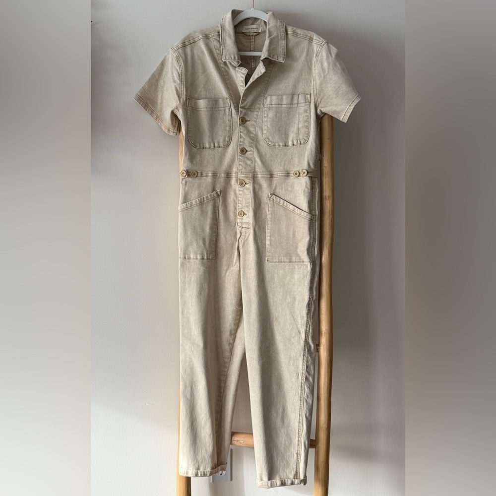 Utility Acid Wash Jumpsuit M